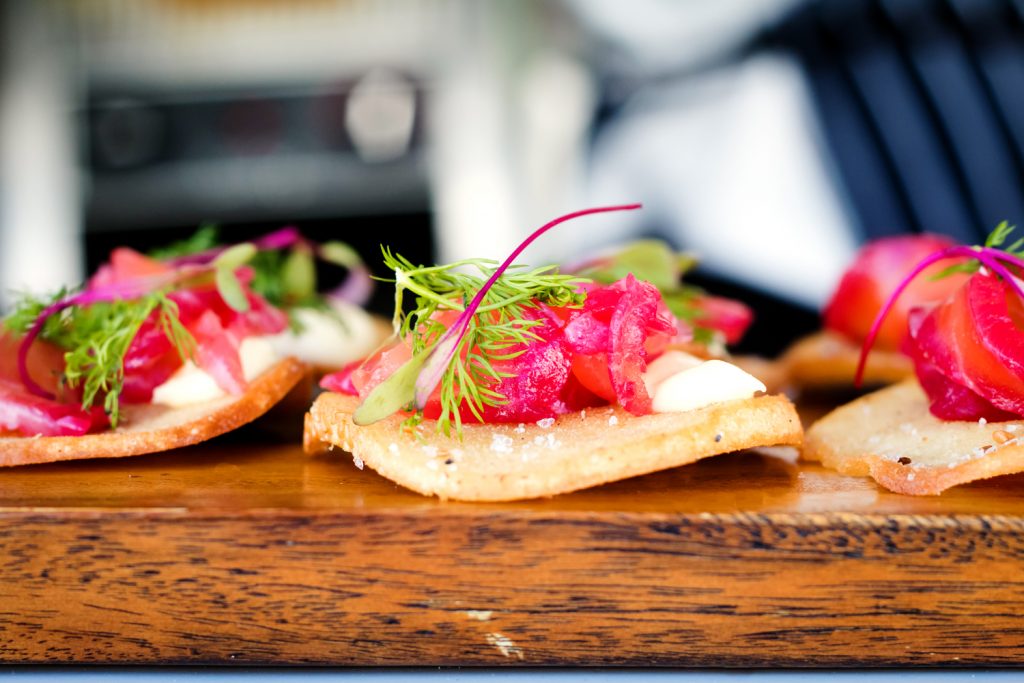 CURED RAINBOW TROUT CANAPE