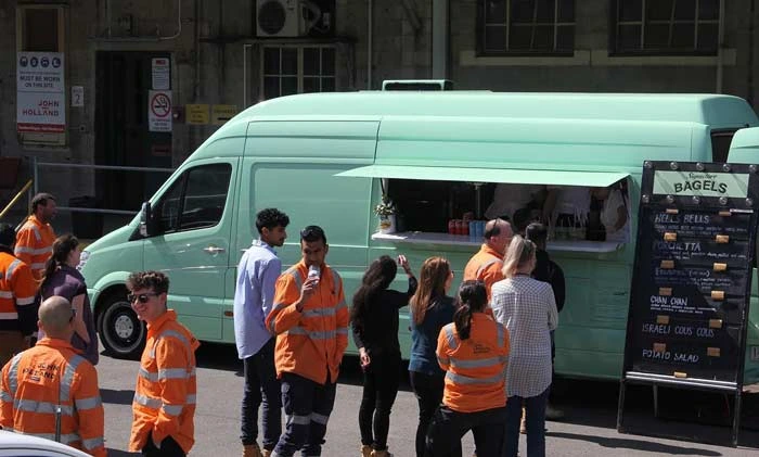 Round The Way Food Truck, catering for guests at a private function