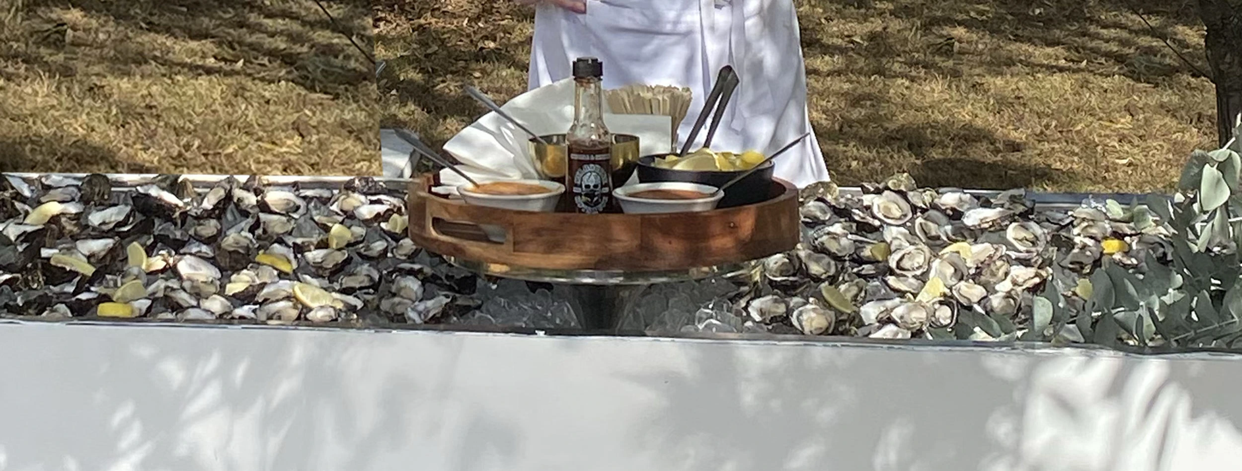 Oyster Shuckers Ice bar - Setup and ready for service