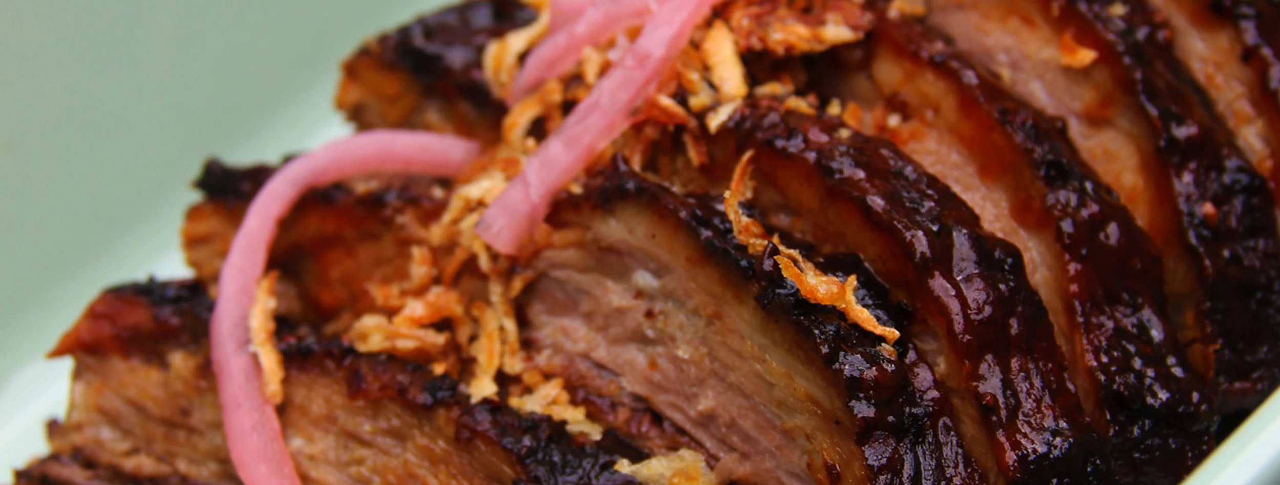 Our slow smoked Beef brisket dish - served up at a wedding on our share plate menu.